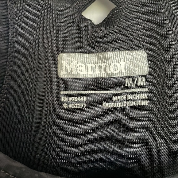 Marmot Women’s Strappy Athletic Patterned Tank Top  Black M - Picture 3 of 9